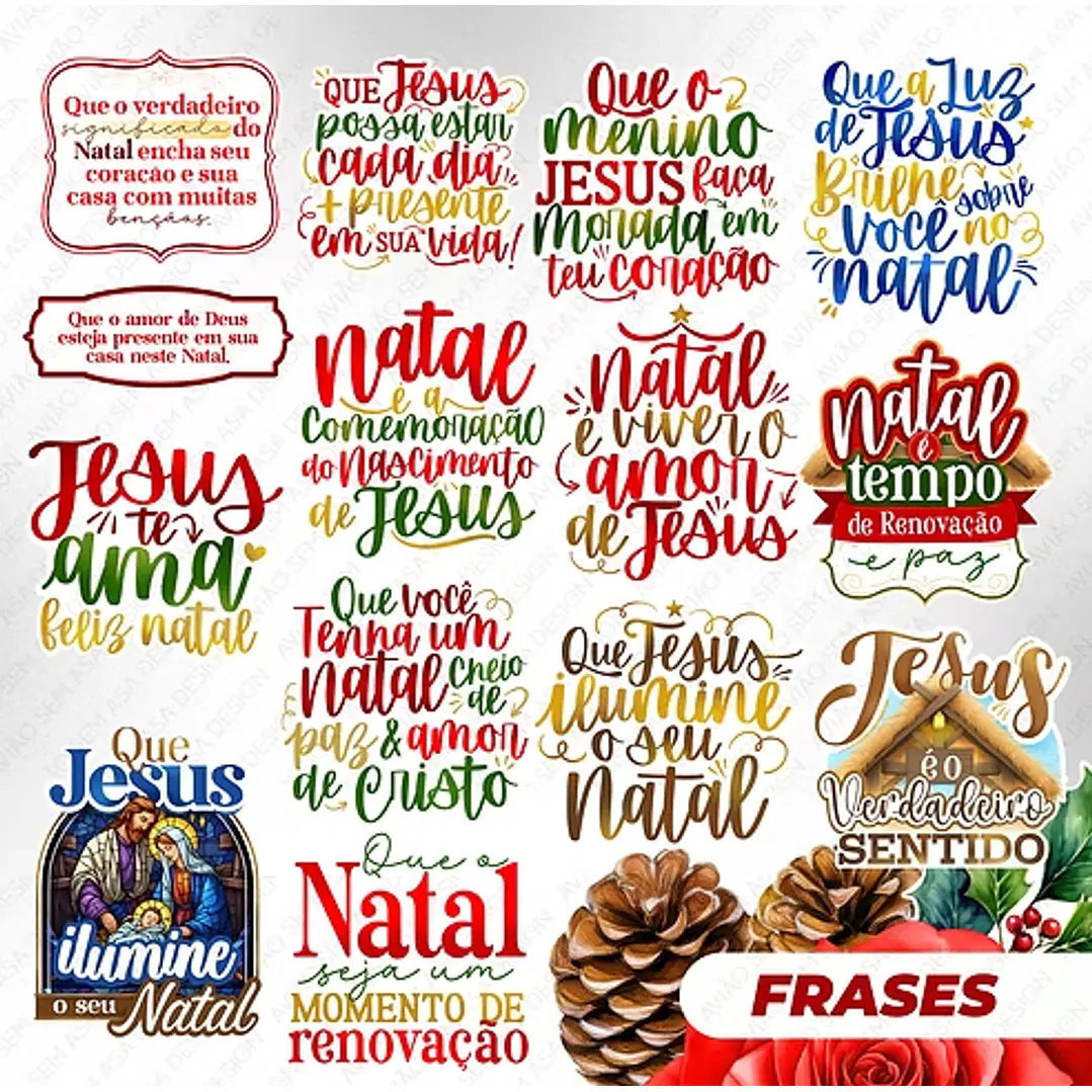 21 Artes para Caneca e Azulejo Natal de Jesus Arquivo em Png   2