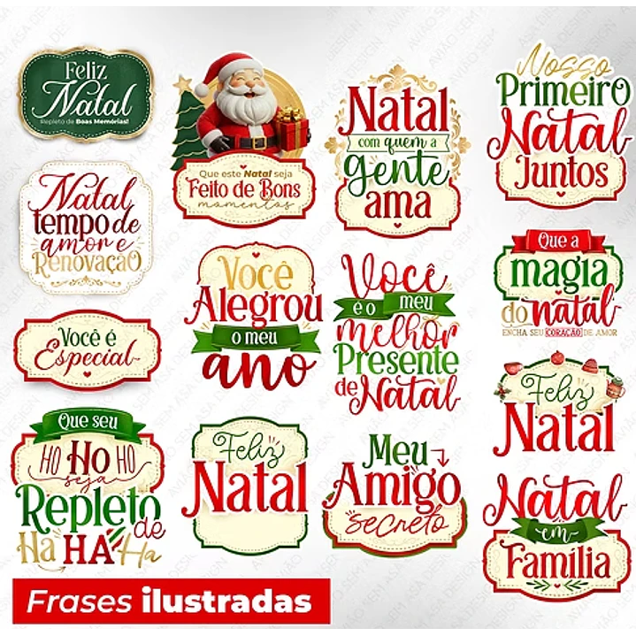 39 Artes para Caneca e Azulejo Natal Papai Noel Arquivo em Png  5