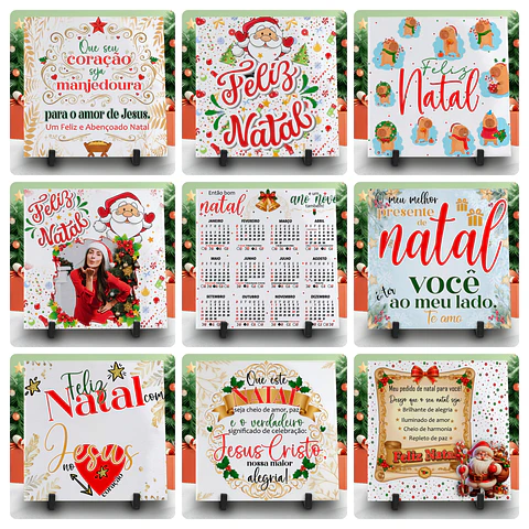 48 Artes para Body, Camisa e Azulejo Natal Familia Papai Noel Editável