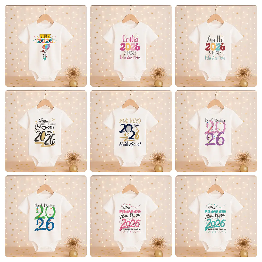 168 Artes para Camisa, Caneca, Body, Copo e Capa agenda Ano novo 2026 Arquivo Editável e Jpg 17