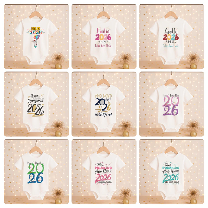 168 Artes para Camisa, Caneca, Body, Copo e Capa agenda Ano novo 2026 Arquivo Editável e Jpg 17