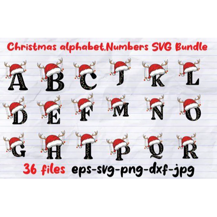 Kit Digital  Grinch + Alfabeto Natal em Png  5