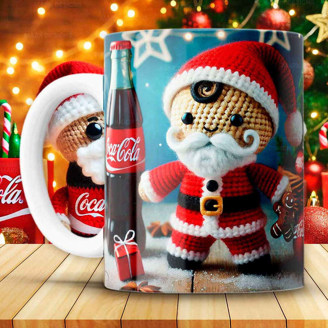 12 Artes para Caneca Coca Cola Natal Arquivo em Png 9