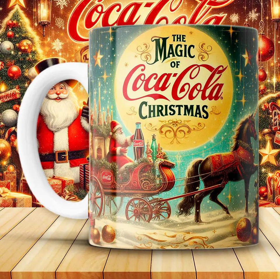 12 Artes para Caneca Coca Cola Vintage Arquivo em Png 2