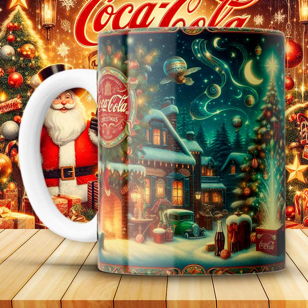 12 Artes para Caneca Coca Cola Vintage Arquivo em Png 4