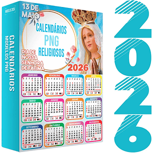 35 Artes para Calendários Religiosos em Png 