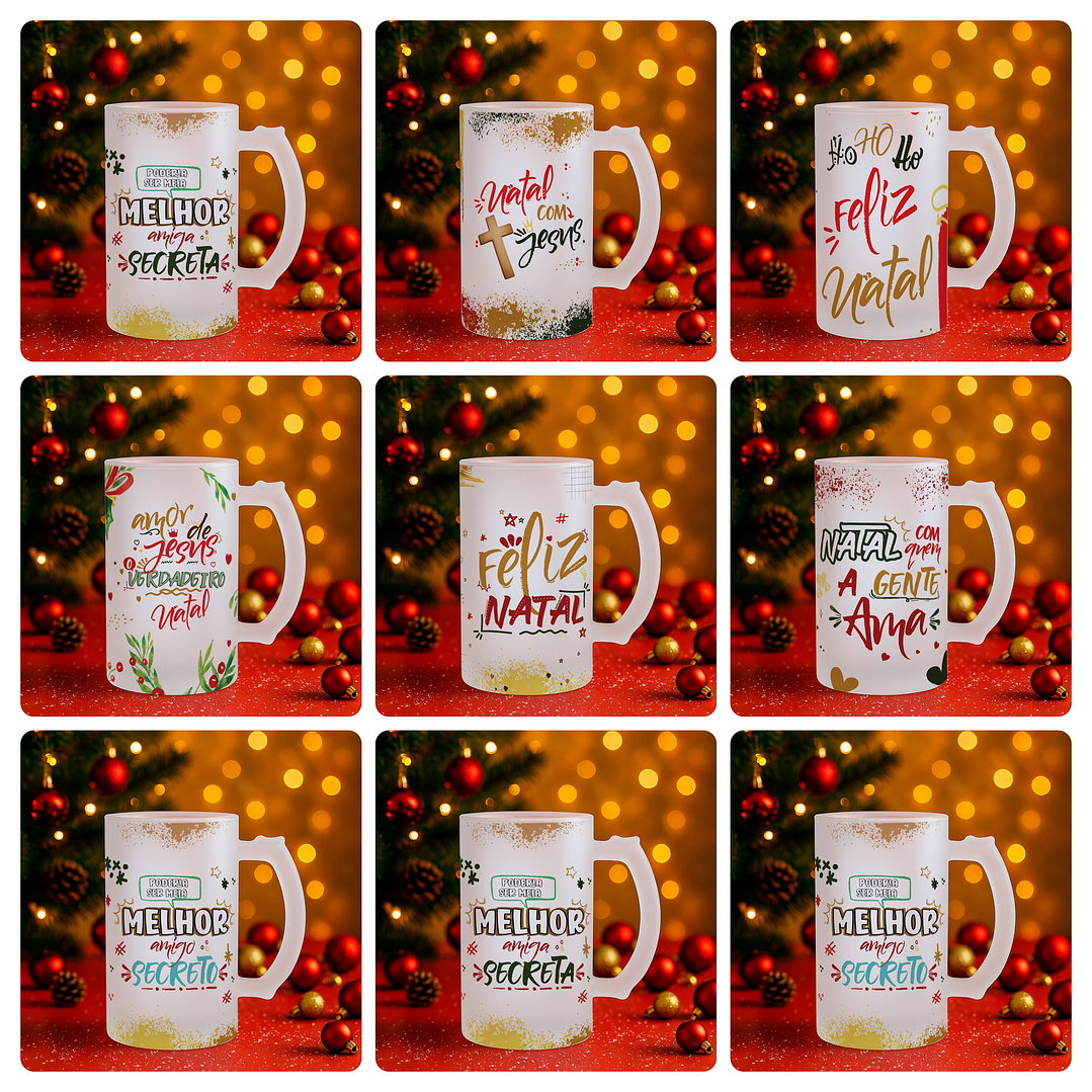 74 Artes para Caneca, Squeze, Azulejo e Outros Natal Arquivo Editável  6