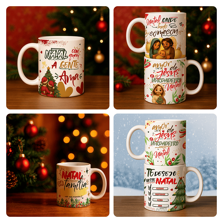 74 Artes para Caneca, Squeze, Azulejo e Outros Natal Arquivo Editável  10