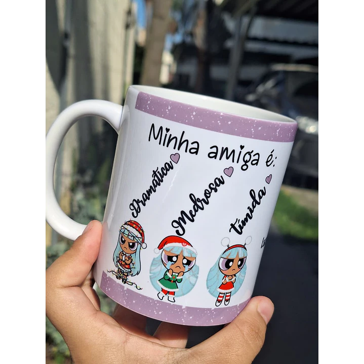 4 Artes para Caneca Minha Amiga é Meninas Super Poderosas Arquivo em Jpg  3