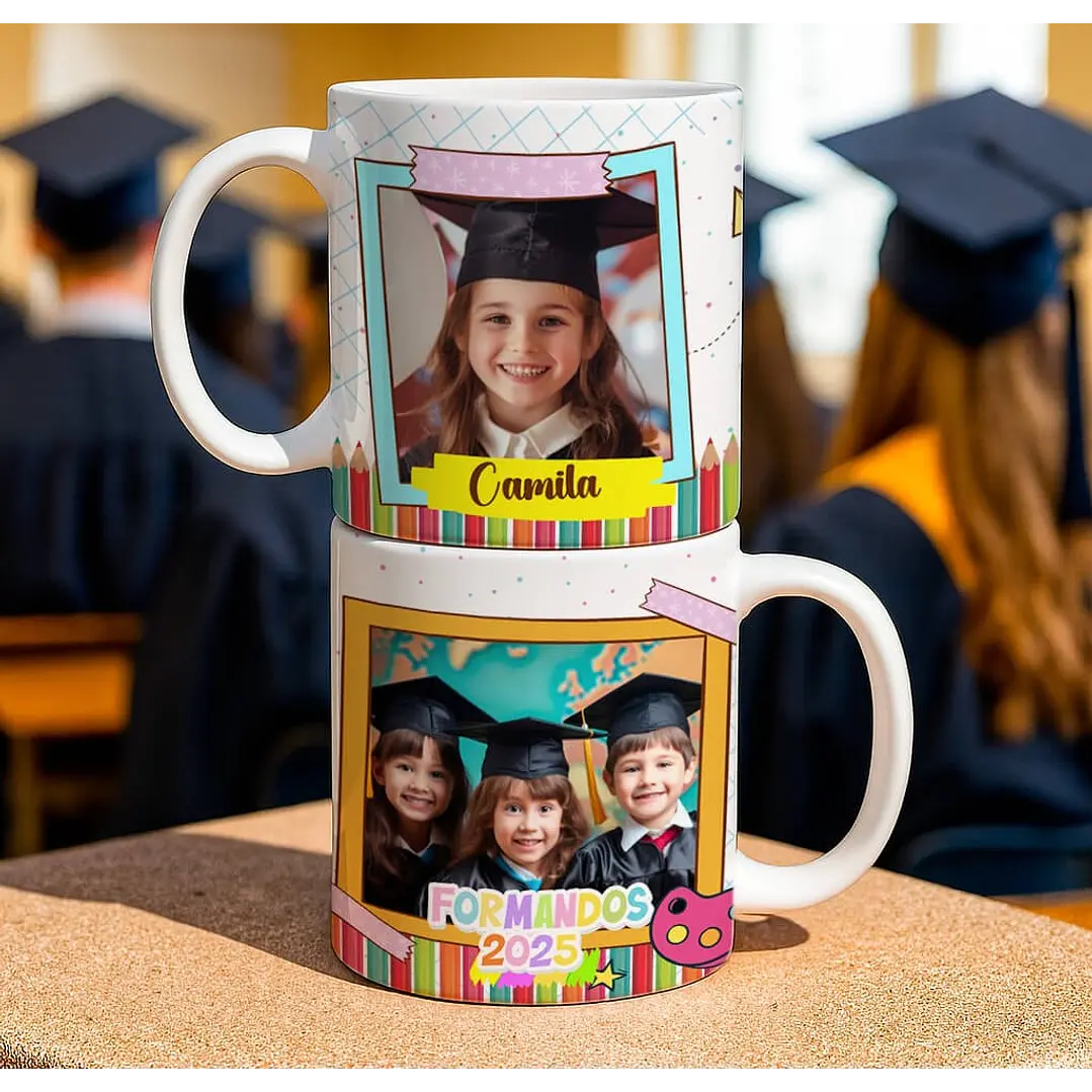 6 Artes para Caneca Mini Formandos ABC Arquivo Editável 2