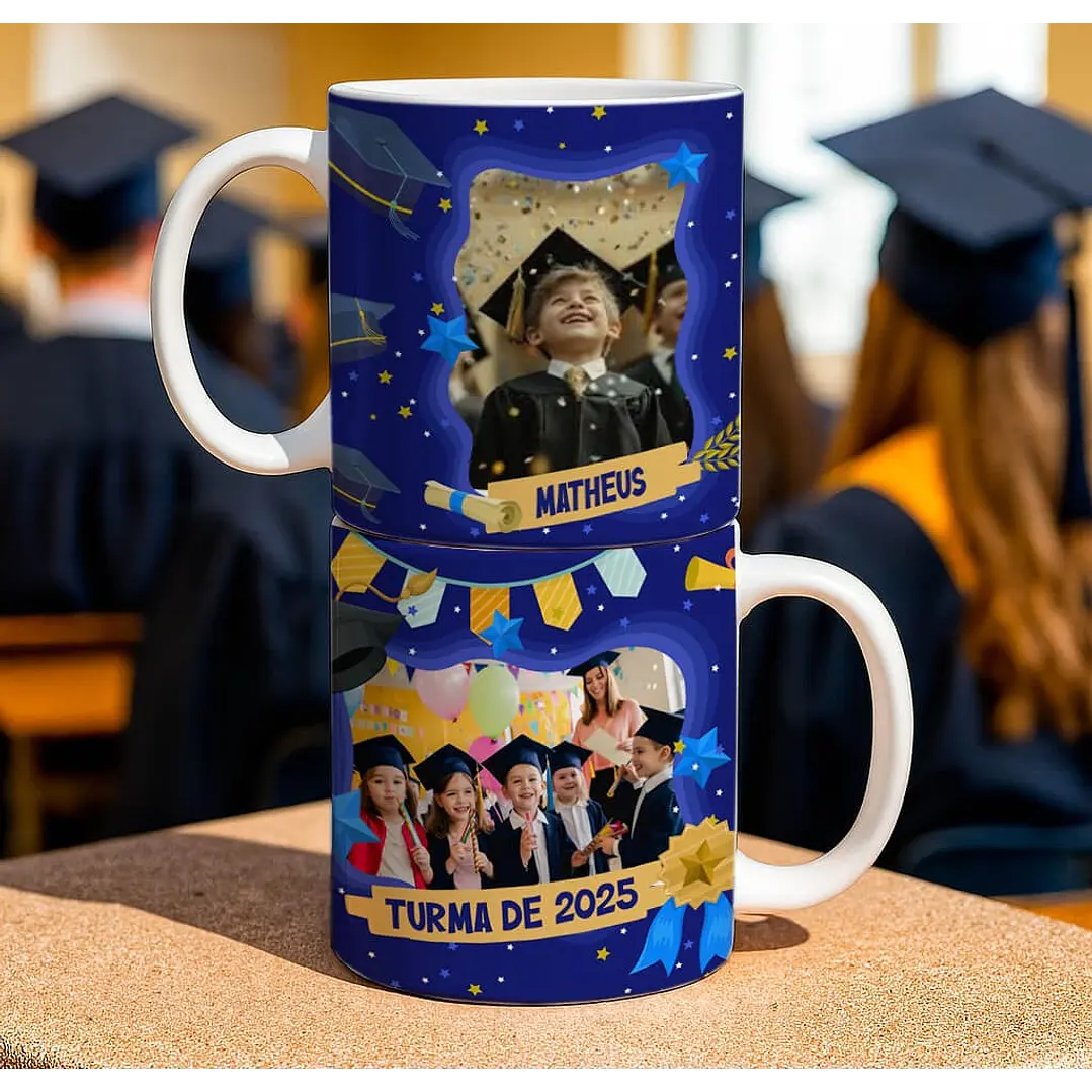 6 Artes para Caneca Mini Formandos ABC Arquivo Editável 6