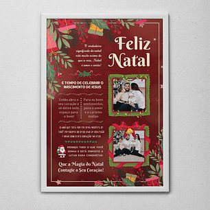 6 Artes para Quadro Natal Arquivo Editável 