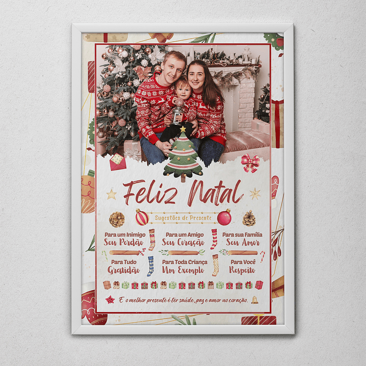 6 Artes para Quadro Natal Arquivo Editável  2