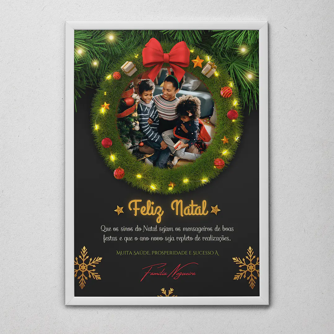 6 Artes para Quadro Natal Arquivo Editável  6