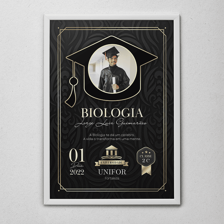 12 Artes para Quadro formatura Graduação Arquivo Editável  5