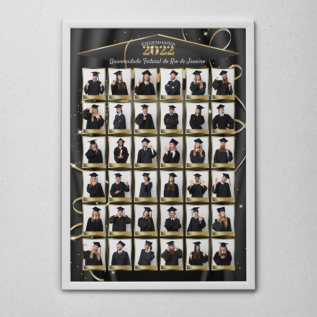 12 Artes para Quadro formatura Graduação Arquivo Editável  7