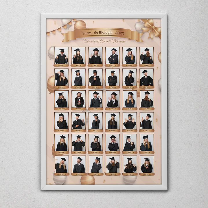 12 Artes para Quadro formatura Graduação Arquivo Editável  9