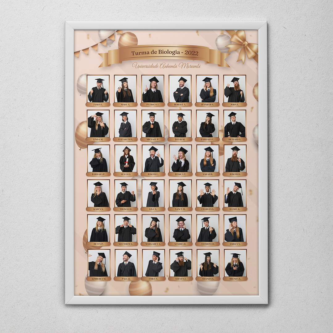 12 Artes para Quadro formatura Graduação Arquivo Editável  9