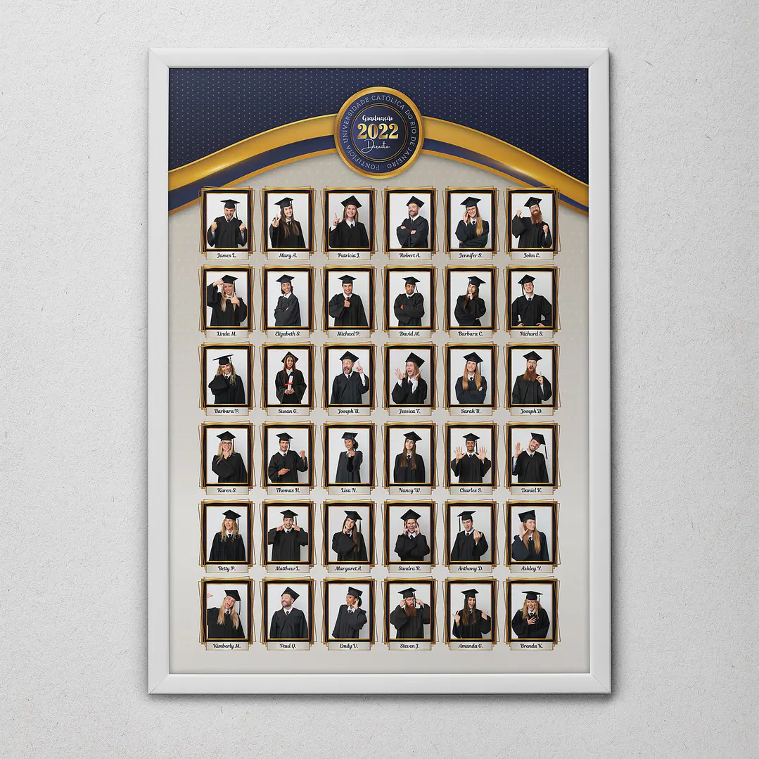 12 Artes para Quadro formatura Graduação Arquivo Editável  14