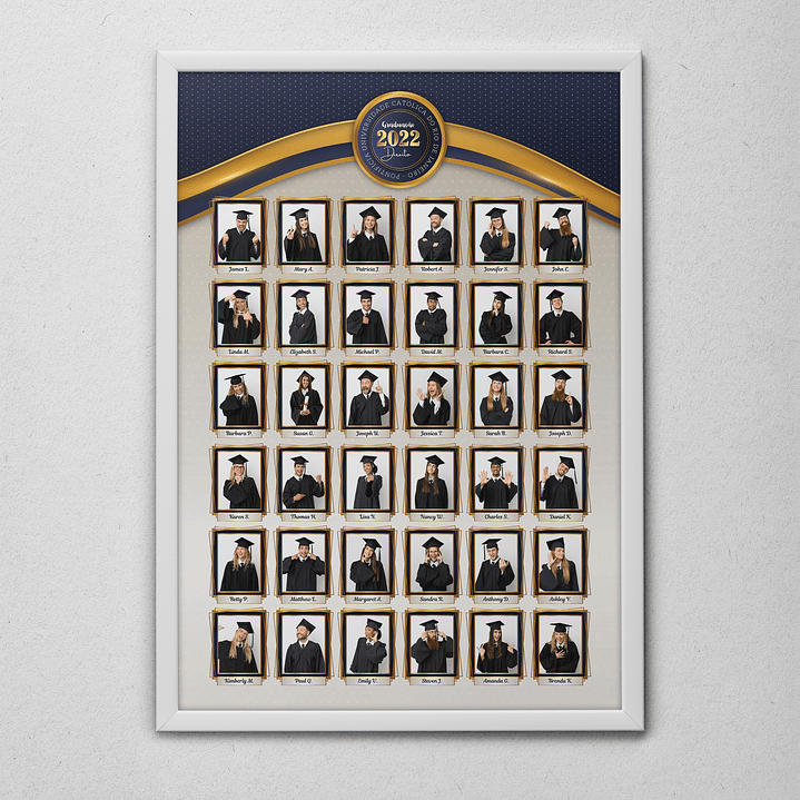 12 Artes para Quadro formatura Graduação Arquivo Editável  14