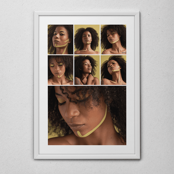 15 Artes para Quadro Colagens de Fotos Arquivo Editável  6