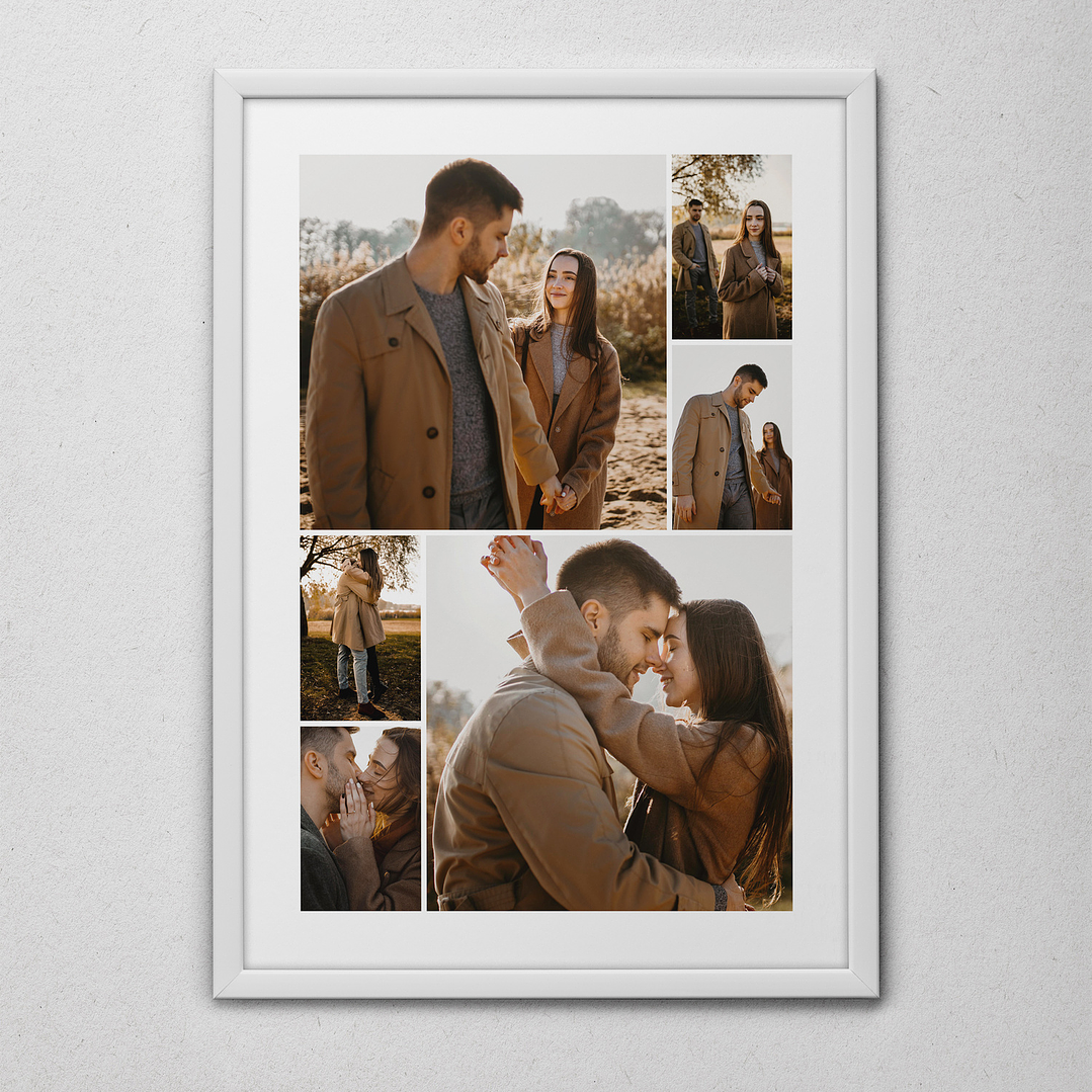 15 Artes para Quadro Colagens de Fotos Arquivo Editável  11