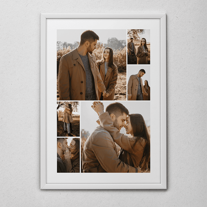 15 Artes para Quadro Colagens de Fotos Arquivo Editável  11