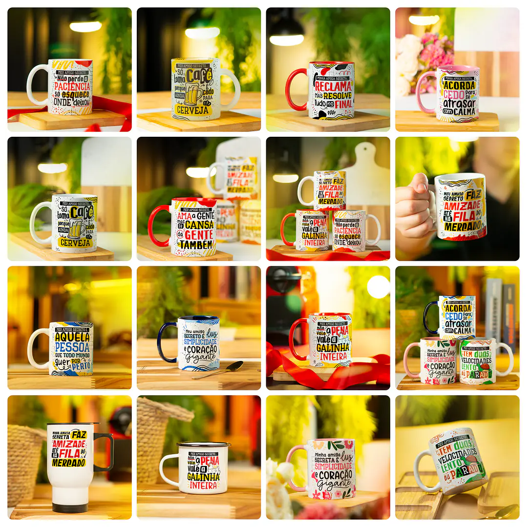 26 Artes para Caneca Amigo Secreto 2025 Arquivo em Png  1