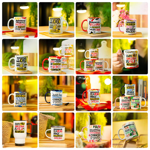 26 Artes para Caneca Amigo Secreto 2025 Arquivo em Png 