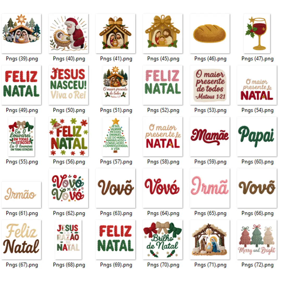 47 Artes para Camisa T-Shirts Natalino Natal Arquivo em Png 6