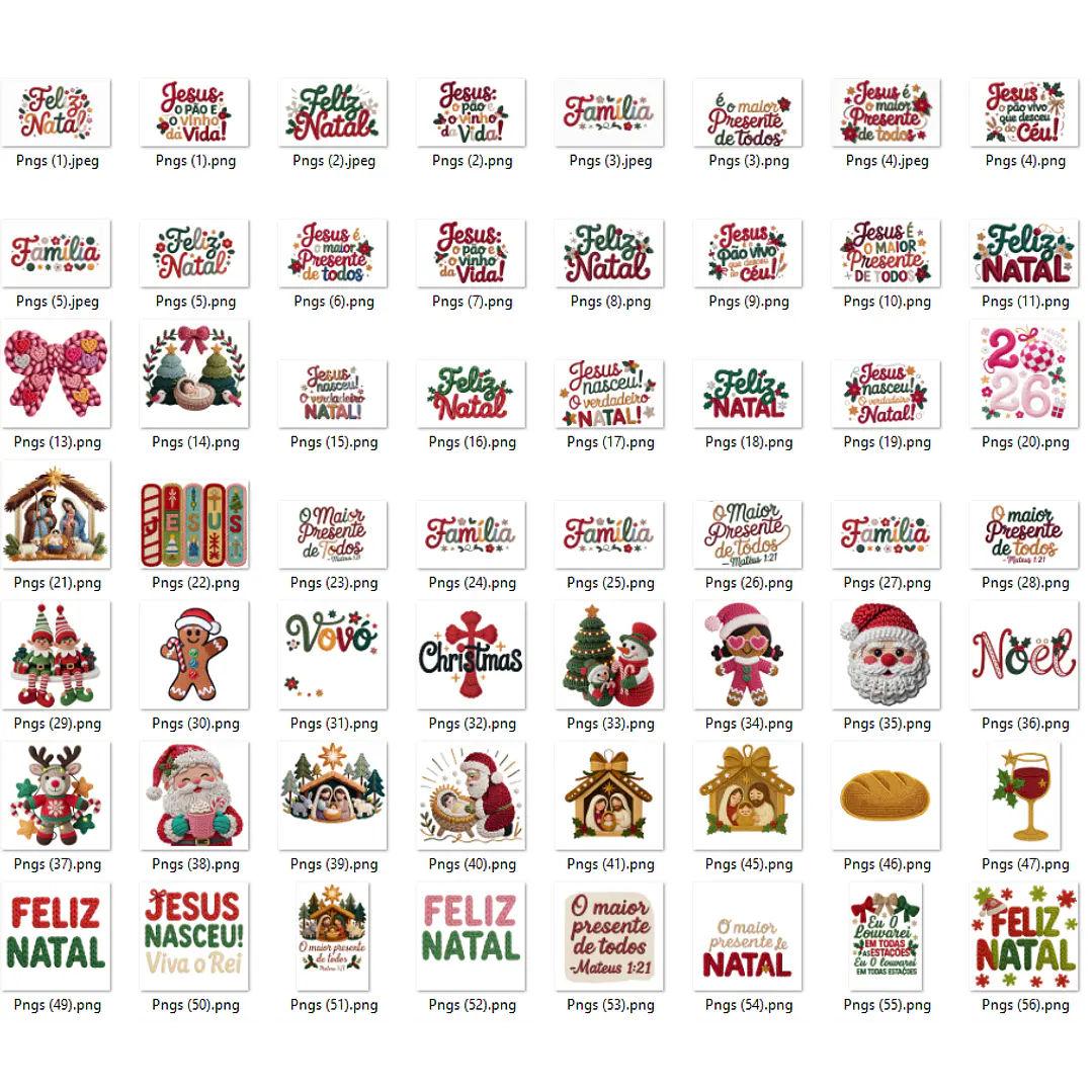 47 Artes para Camisa T-Shirts Natalino Natal Arquivo em Png 7