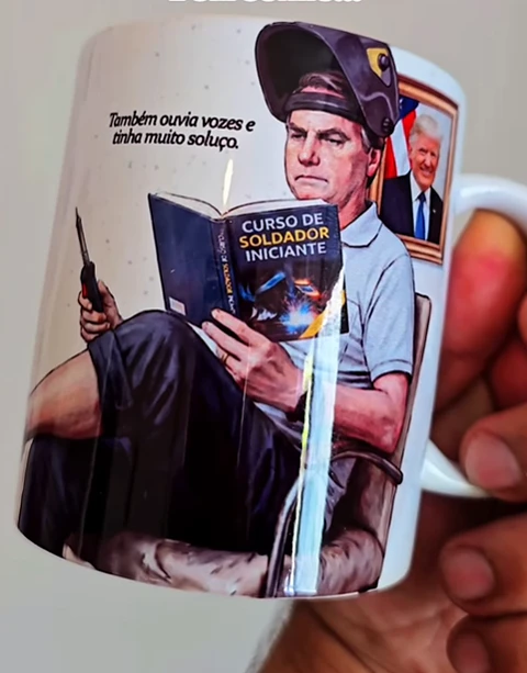 3 Artes para Caneca Soldador Bolsonaro Arquivo em Jpg 