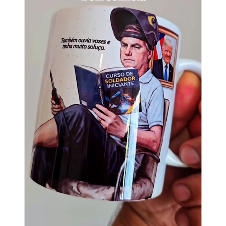 3 Artes para Caneca Soldador Bolsonaro Arquivo em Jpg  1