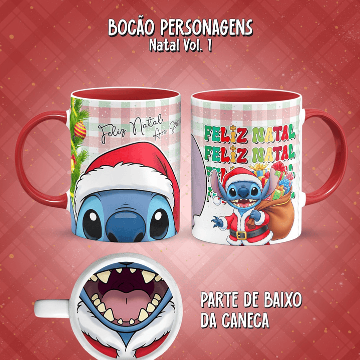 11 Artes para Caneca Bocão Natal Vol. 1 Arquivo em Png  4