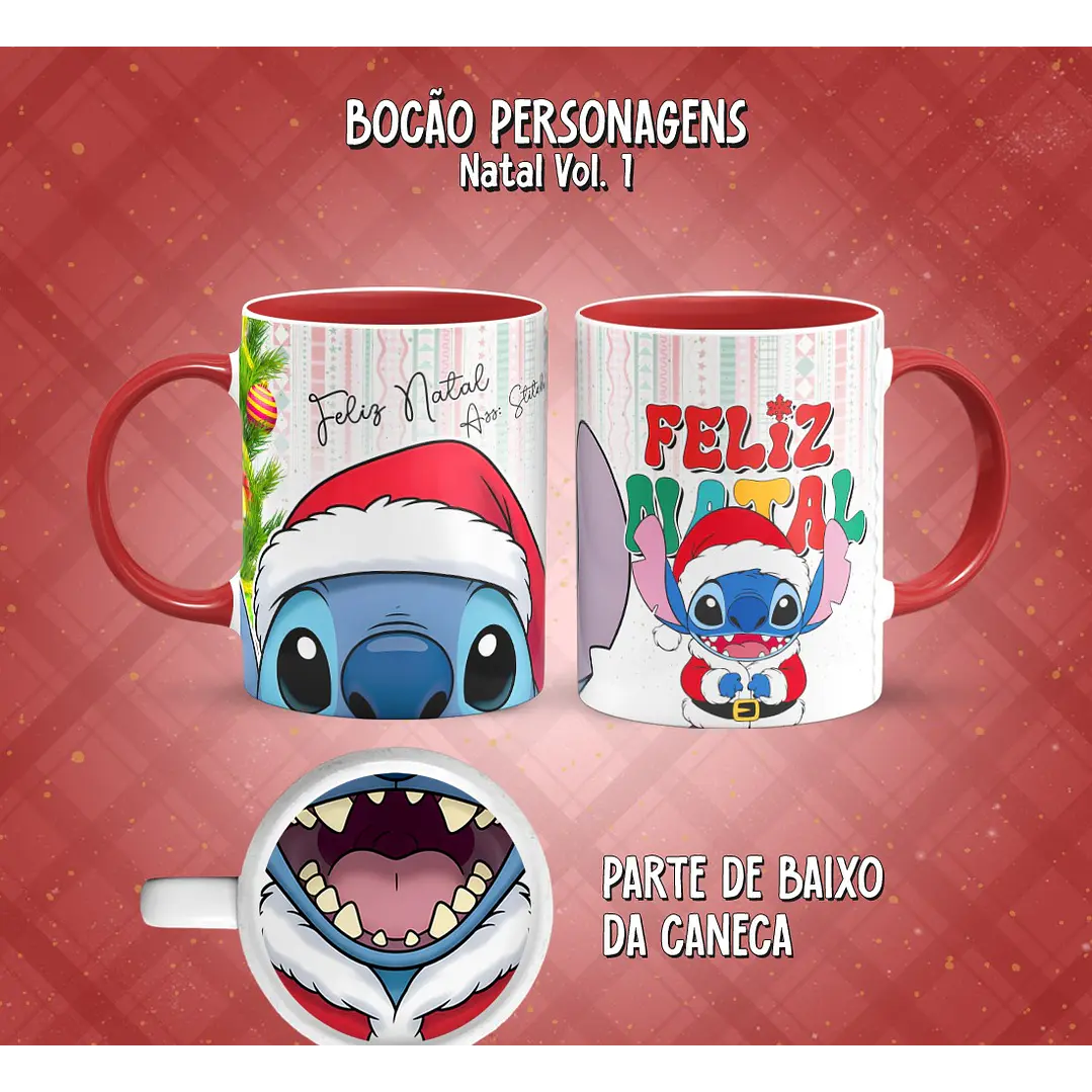 11 Artes para Caneca Bocão Natal Vol. 1 Arquivo em Png  8