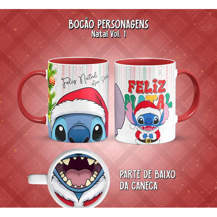 11 Artes para Caneca Bocão Natal Vol. 1 Arquivo em Png  8