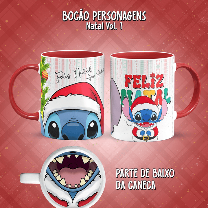 11 Artes para Caneca Bocão Natal Vol. 1 Arquivo em Png  8