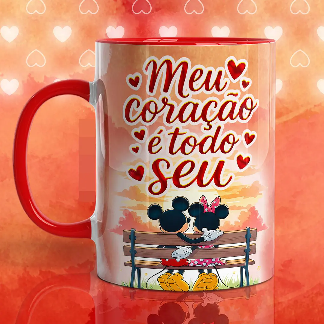 11 Artes para Caneca Mickey Namorados Arquivo em Jpg  3