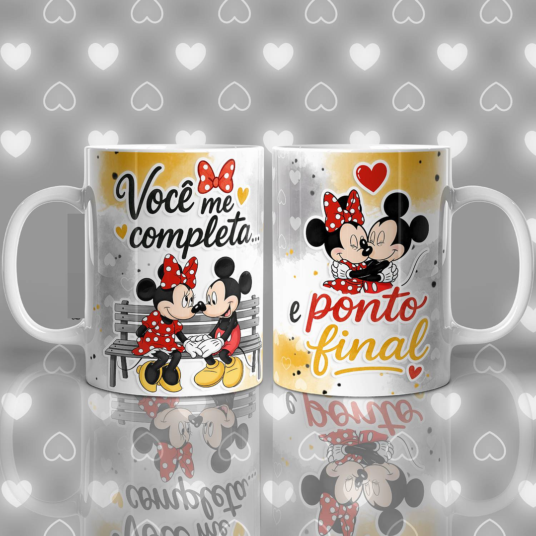 11 Artes para Caneca Mickey Namorados Arquivo em Jpg  4