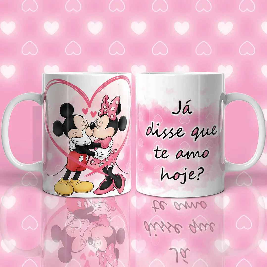 11 Artes para Caneca Mickey Namorados Arquivo em Jpg  6