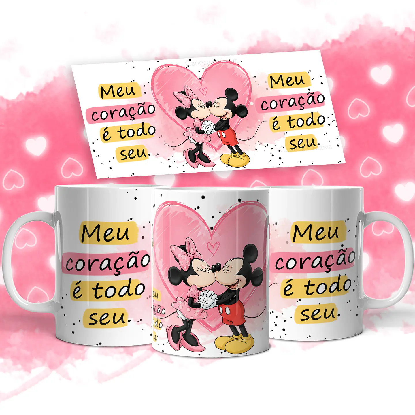 11 Artes para Caneca Mickey Namorados Arquivo em Jpg  7