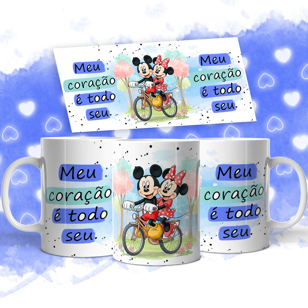 11 Artes para Caneca Mickey Namorados Arquivo em Jpg  9