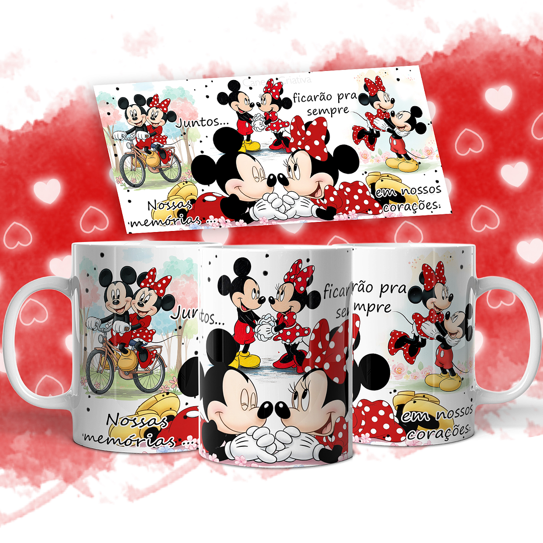11 Artes para Caneca Mickey Namorados Arquivo em Jpg  10