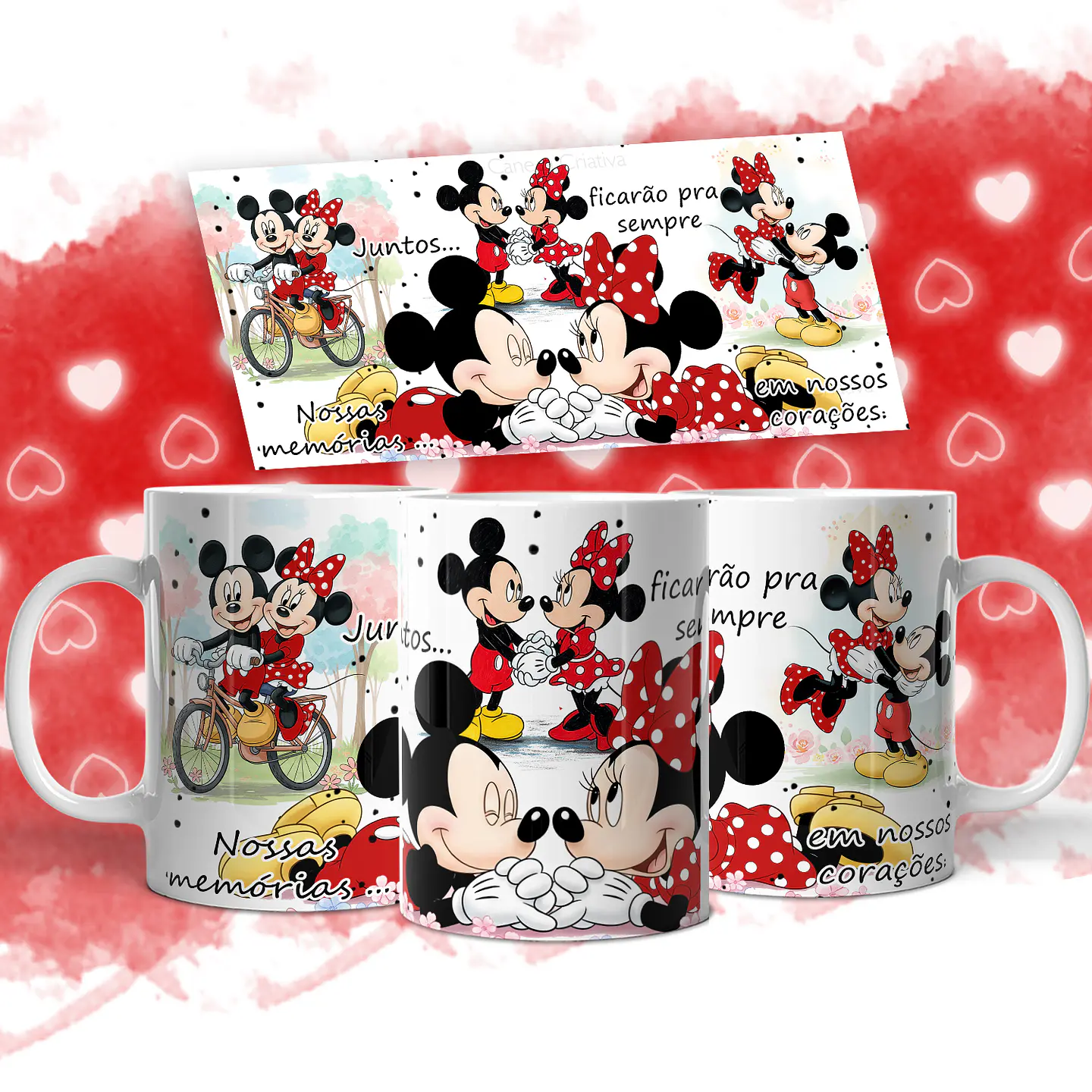 11 Artes para Caneca Mickey Namorados Arquivo em Jpg  10