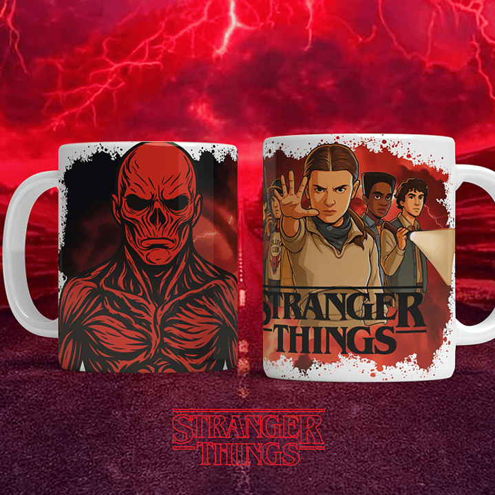 12 Artes para Caneca Stranger Things Arquivo em Png  2