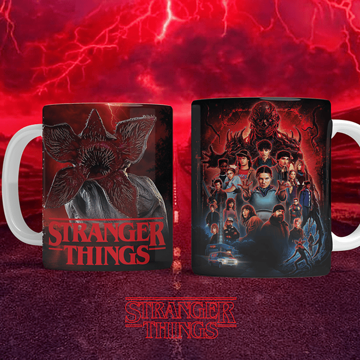 12 Artes para Caneca Stranger Things Arquivo em Png  3
