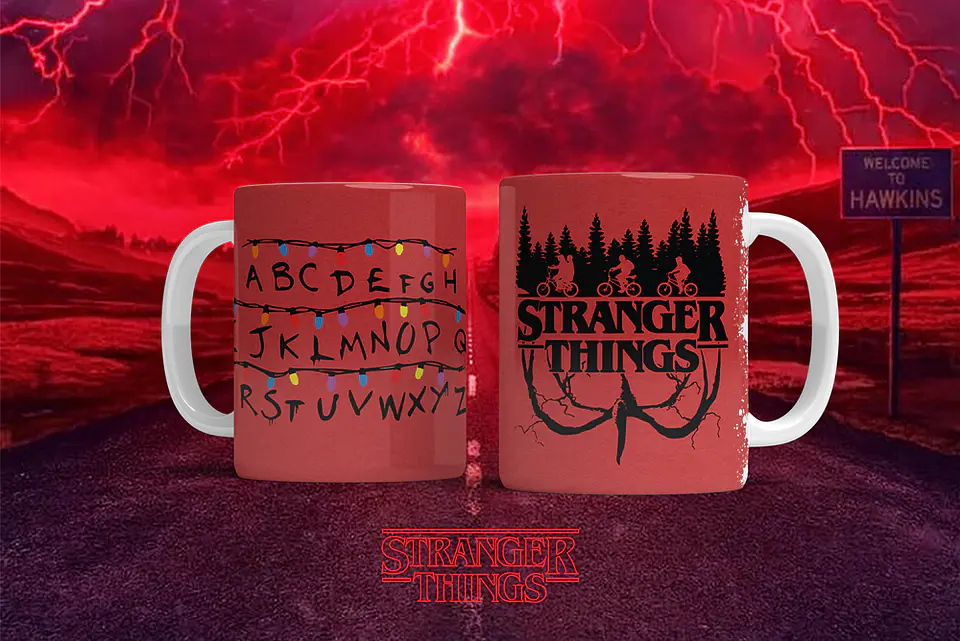 12 Artes para Caneca Stranger Things Arquivo em Png  6