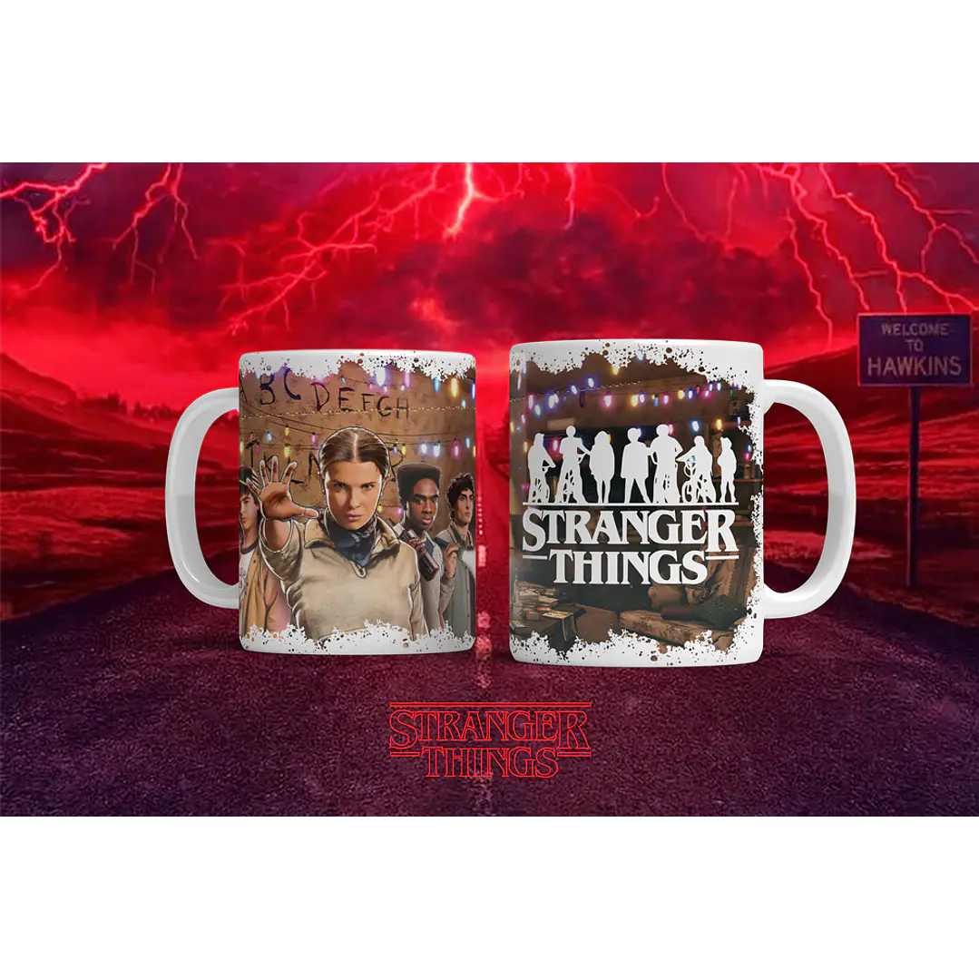12 Artes para Caneca Stranger Things Arquivo em Png  8