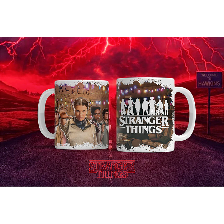 12 Artes para Caneca Stranger Things Arquivo em Png  8