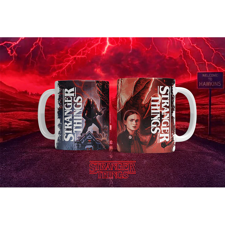 12 Artes para Caneca Stranger Things Arquivo em Png  9